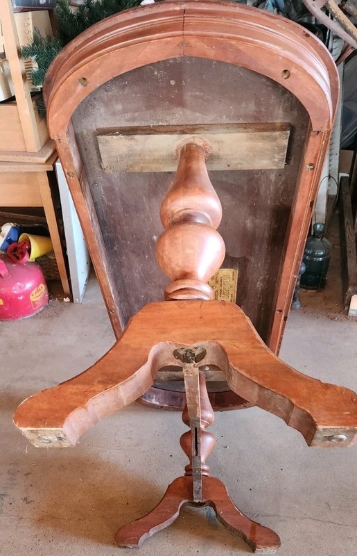 Antique Oval Coffee Hall Table Brandt Cabinet Works Solid Wood Vintage gallery