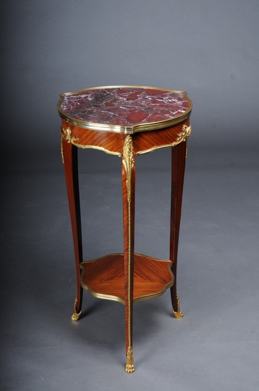 French Salon Side Table From The 20th Century Louis XV After F. Linke gallery
