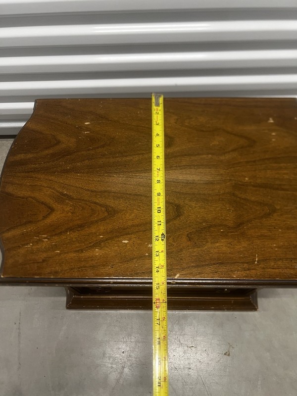 Brandt Side Table, Nightstand, Three Drawer Unique Rare Imperfections Free Ship gallery