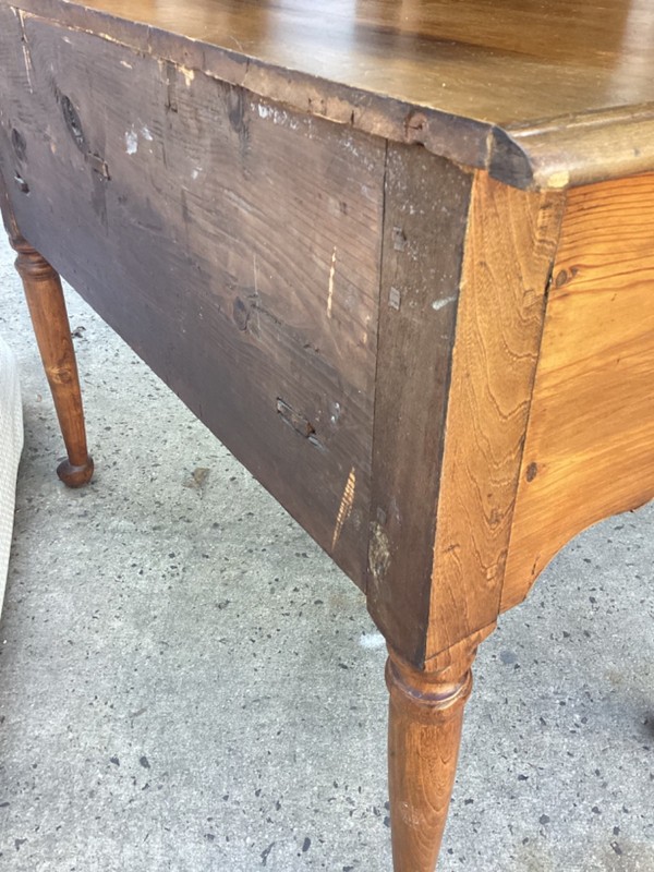 Antique English Georgian Style Oak Lowboy Side Accent End Table 31”Hx40”Lx 21”D gallery