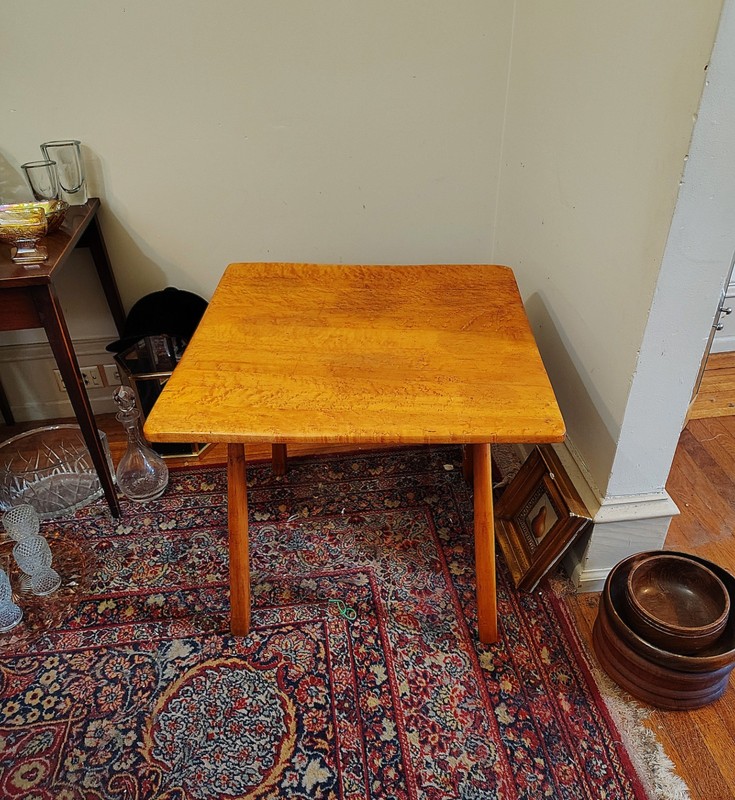 SALE–MCM SOLID Birdseye maple coffee table/ side table