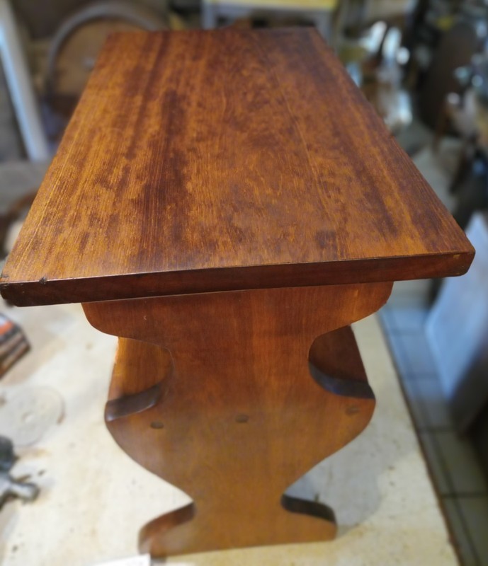 Mid Century Mahogany Bookshelf Table / End Table (ET825) gallery
