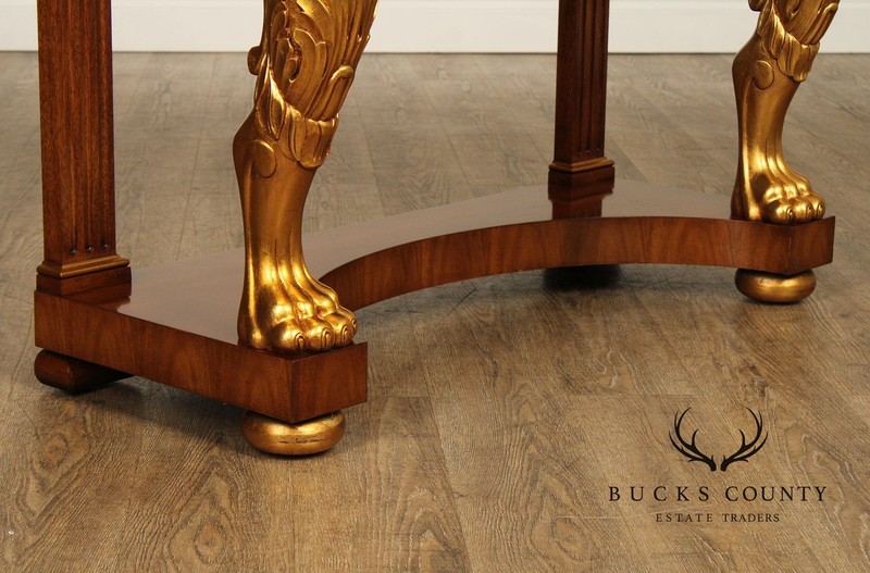 Karges Empire Style Mahogany and Partial Gilt Console Table gallery
