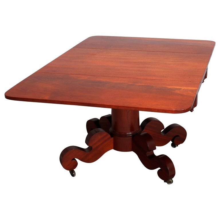 American Empire Meek’s School Mahogany Table C1840
