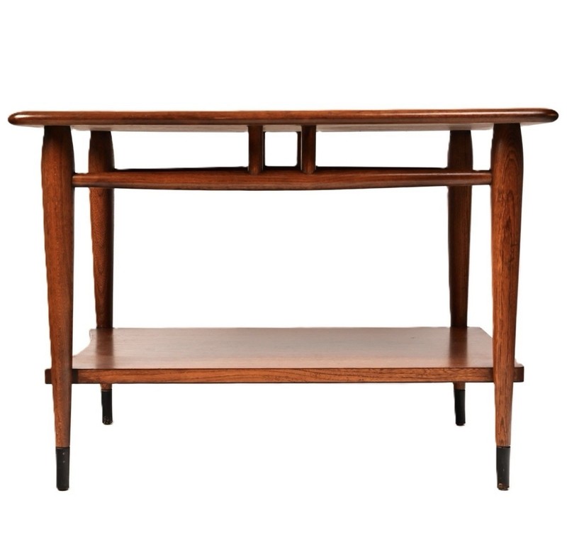 Mid-Century Modern Danish Lane Acclaim Side Table With Classic Dovetail Detail