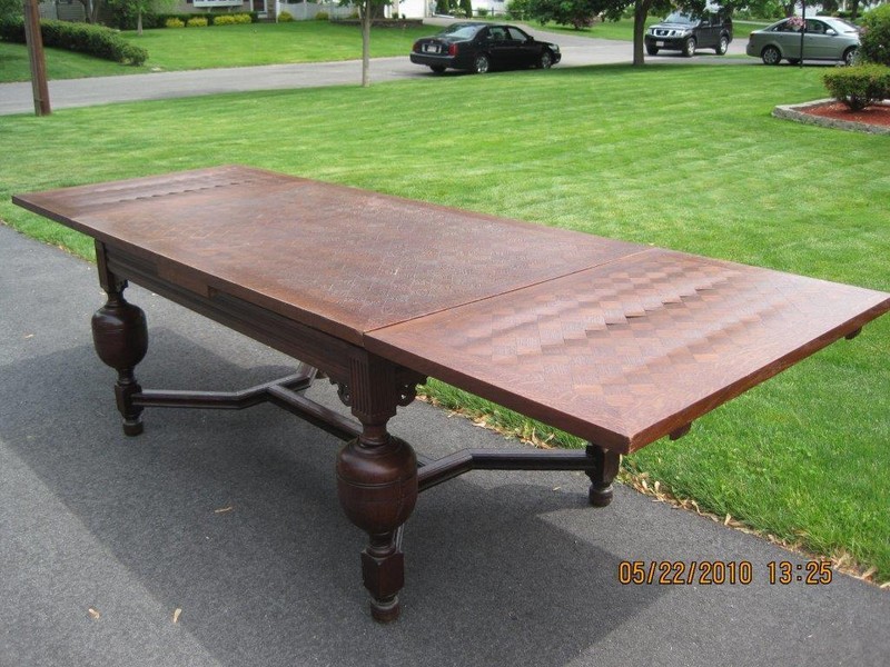 Vintage Jacobean draw dining table,ENGLISH OAK,62-113”,in MA,Shipping Available