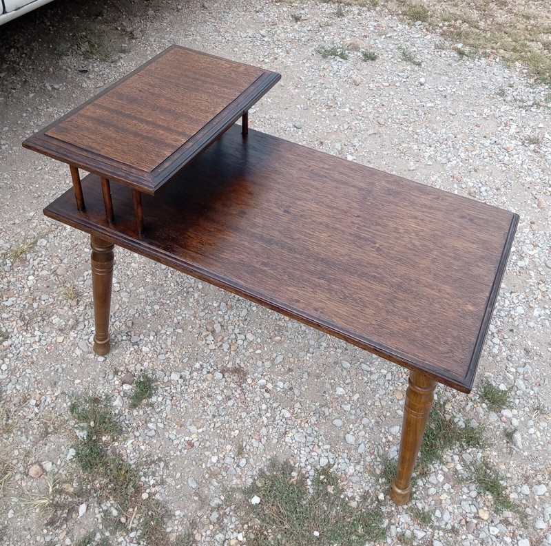 Mid Century Mahogany Step End Table (SET92)