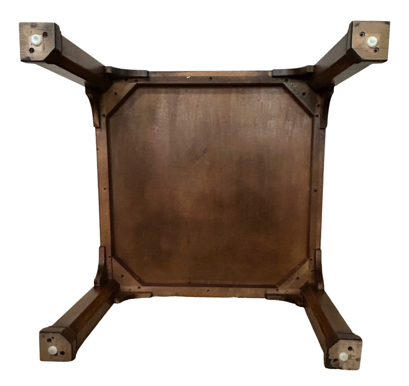 Henredon Burl Oak French-Influenced Square Side Table gallery