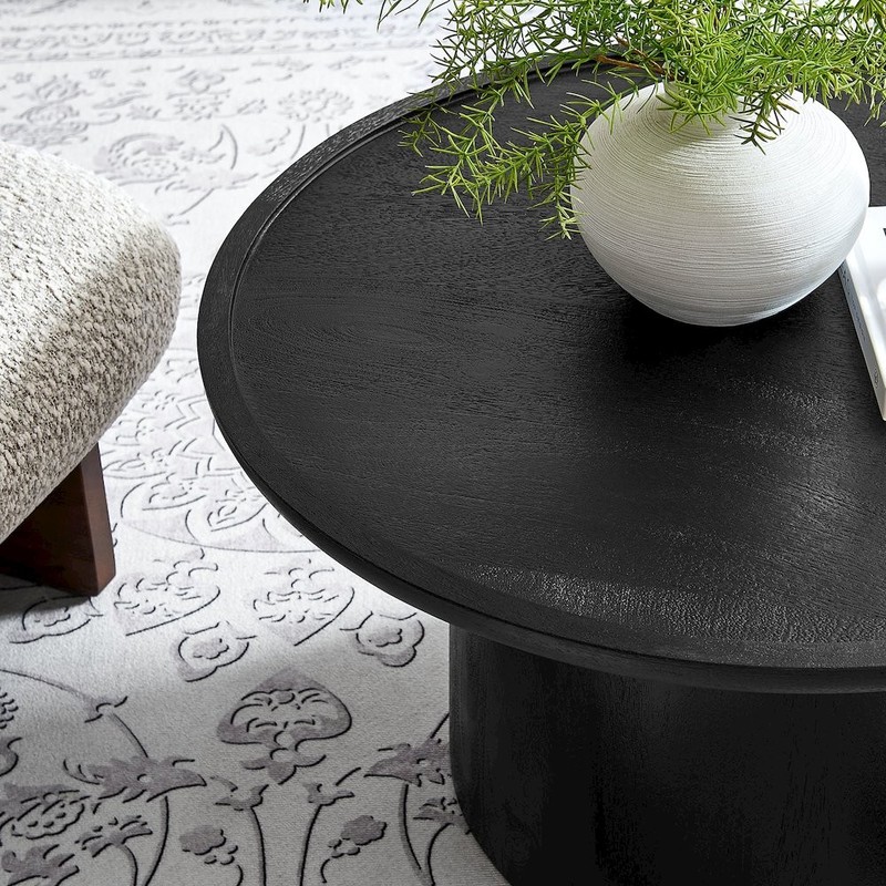 Holloway 30" Round Wood Coffee Table gallery