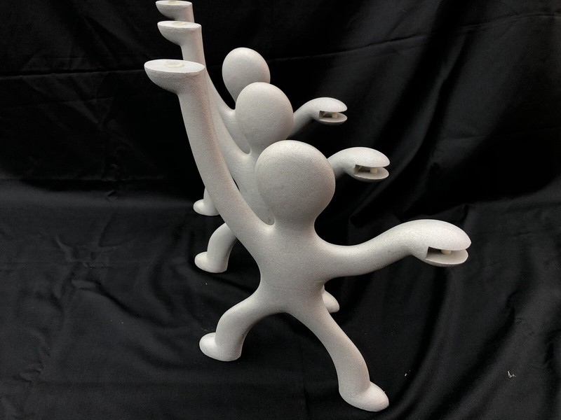 Vintage 80s Keith Haring Glass Table Sculpture Base Pop Art Side Coffee Memphis gallery