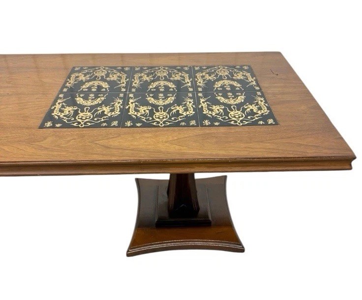 Mid-Century Modern Harvey Probber Style Tile Top Walnut Coffee Table gallery