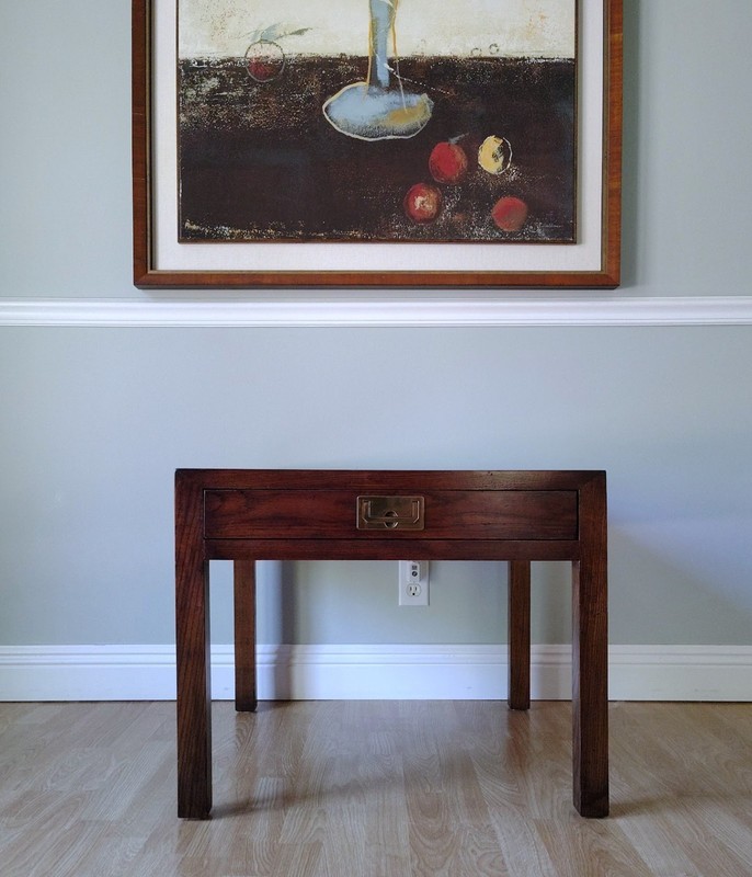 Campaign End Table by Henredon