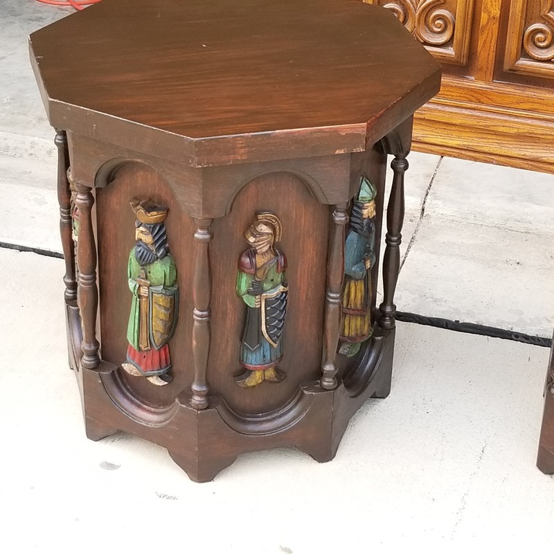 Spanish Revival MCM Artes De Mexico Octagonal Side Tables gallery