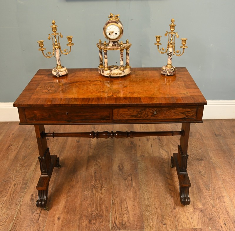 Regency Writing Table Walnut Desk 1820