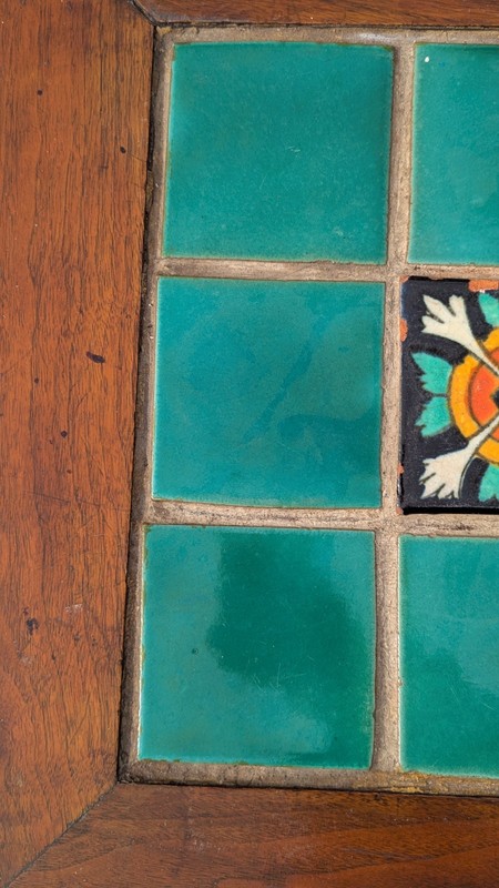 EARLY CALIFORNIA TILE TABLE TAYLOR? ERA RUSTIC SPANISH REVIVAL MISSION 20’s gallery