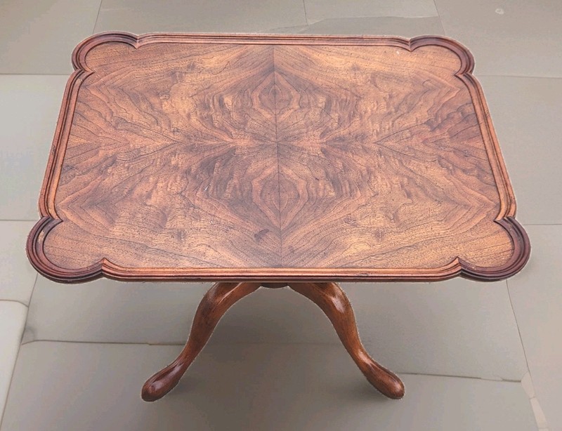 Vtg Tagged Beautiful Baker Furniture Georgian Style Oak Side Table 26 X 20 X 18 gallery