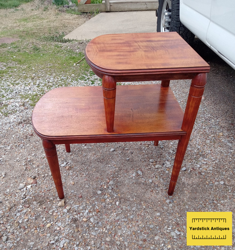 Mid Century Mahogany Step End Table (1 Table) (SET-57) gallery