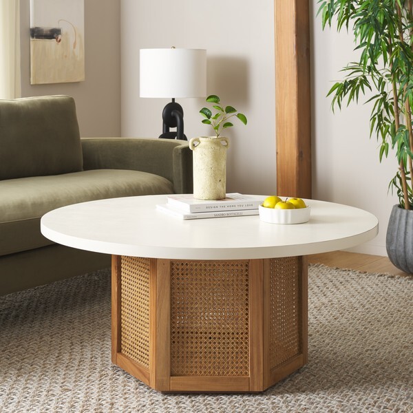 Safavieh DANEZ CANE COFFEE TABLE, Reduced Price 2172754332 COF2101C gallery
