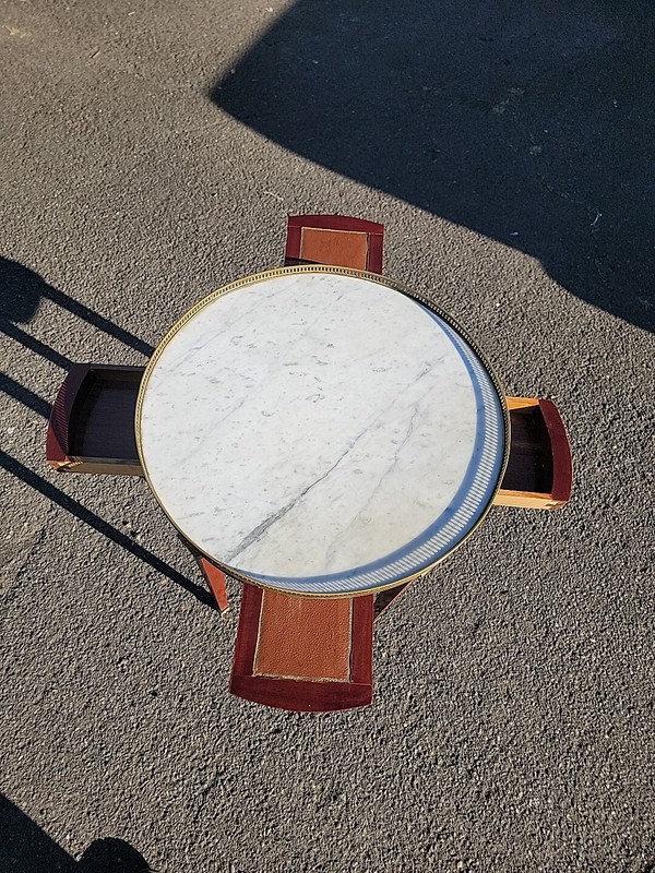 Antique Louis XVI Style Bouilloute Table / Neoclassical Side Table gallery