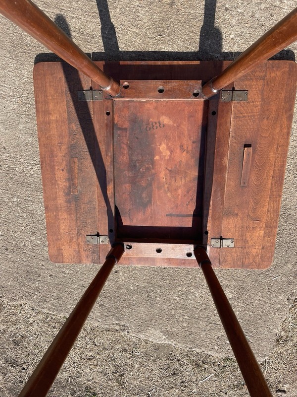 Vintage Antique Drop Leaf Table End Table Child Size Turned Legs 26”X 20”X 22” gallery