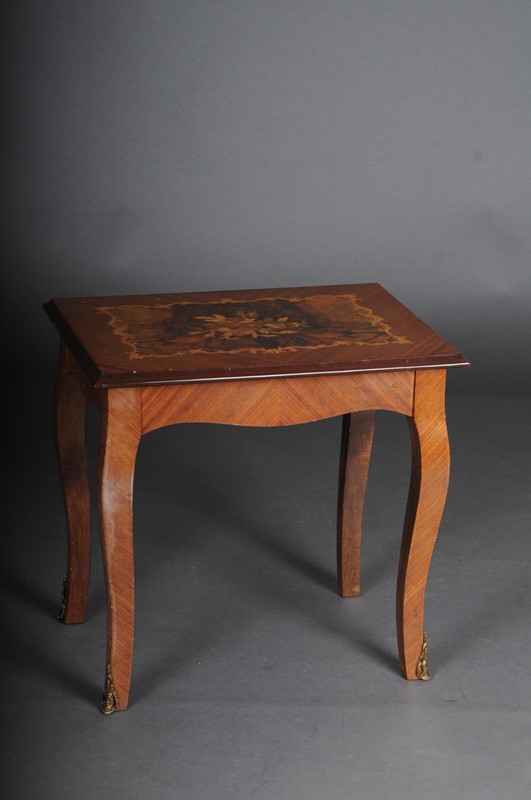 Baroque Side Table With Inlays From The 20th Century gallery