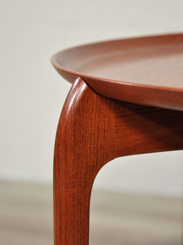 Mid-Century Danish Modern Teak Tray Table Engholm & Willumsen Fritz Hansen 1960s gallery