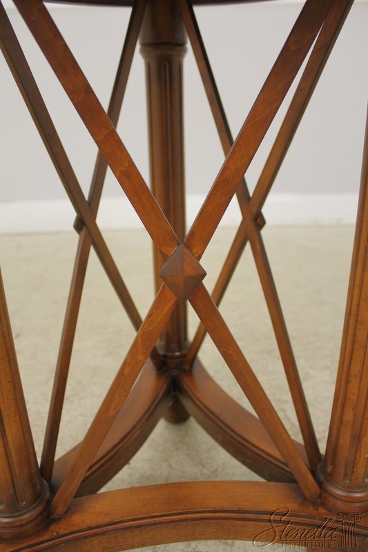 56062EC: Round Neoclassical Walnut Lamp Table gallery