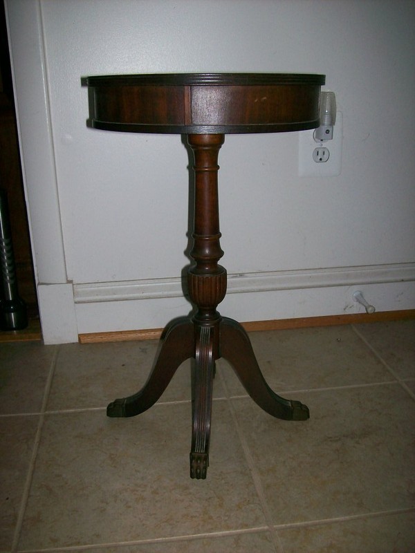 ANTIQUE DRUM TABLE gallery