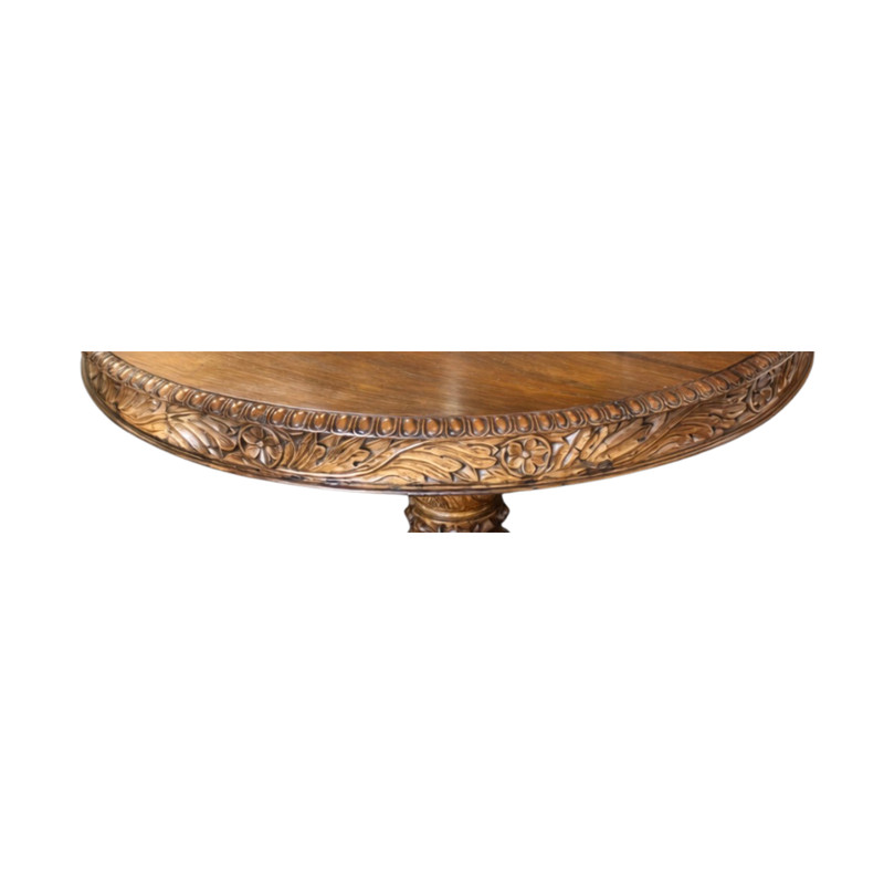 Nineteenth Century Carved Hardwood Anglo Indian Neoclassical Center Table gallery
