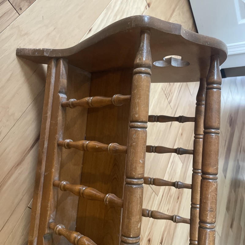 Vintage Ethan Allen Heirloom Maple Magazine Rack gallery