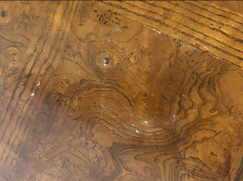 Henredon Burl Oak French-Influenced Square Side Table gallery
