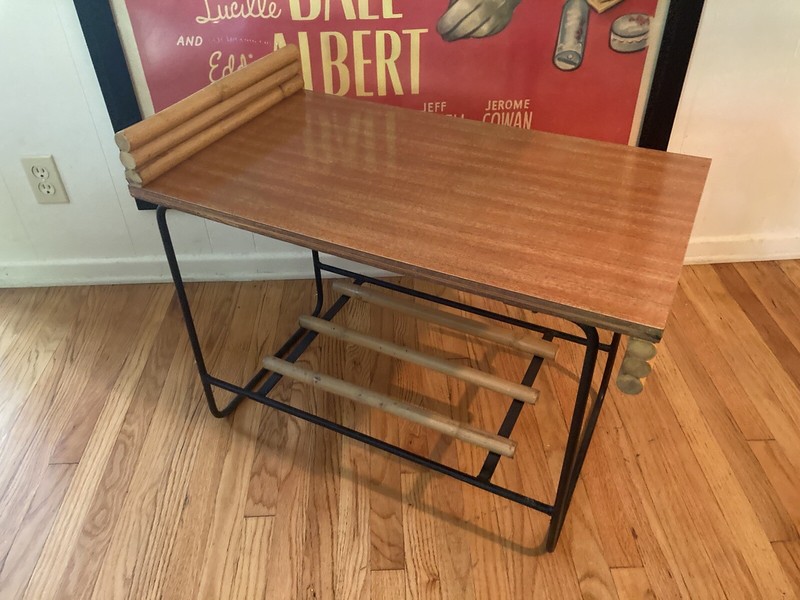 Rare Vintage Ritts Co Wroughtan End Table Shirley Ritts 1954 gallery