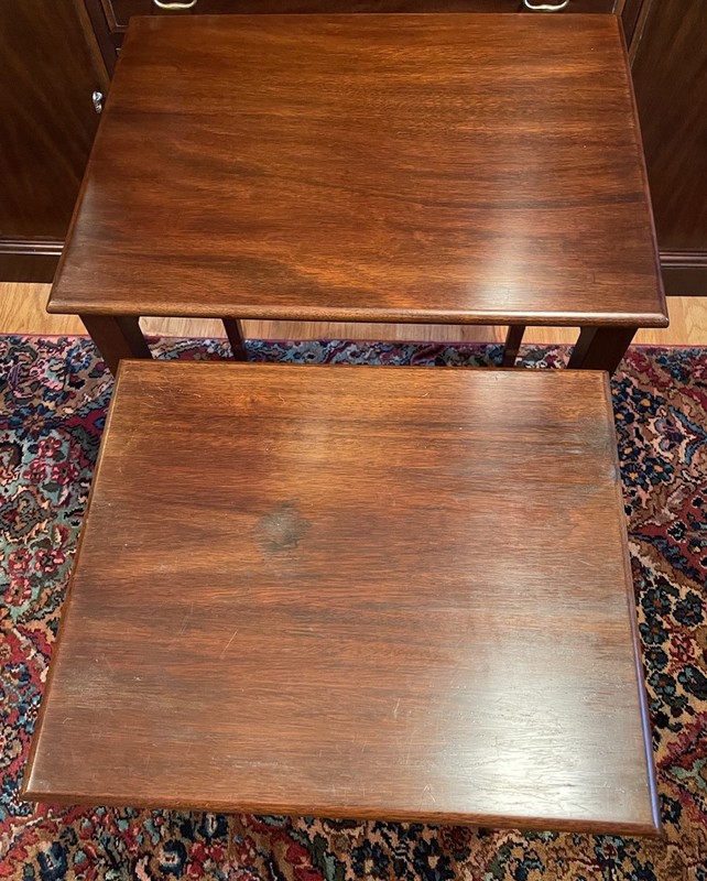 Henkel Harris Mahogany Stacking Tables Finish 29 gallery