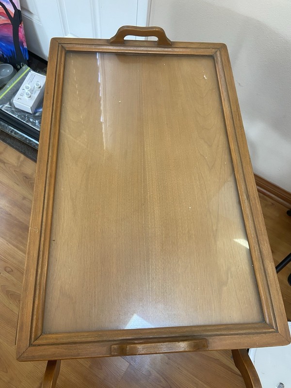 Tea Cart with drop leaves. Mid-century gallery
