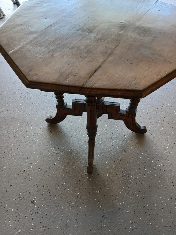 Antique Oak/ Poplar Beautiful Eastlake Side Table. gallery