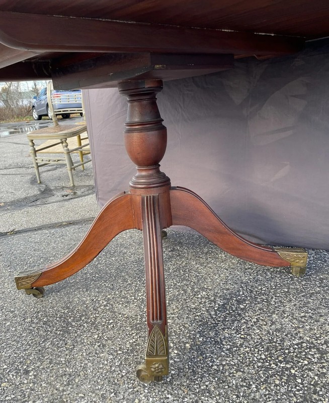 Fine Tilt Top Mahogany Breakfast Table with Fabulous Casters gallery