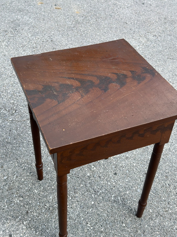 antique paint decorated farm table stand primitive folk art 1800s gallery