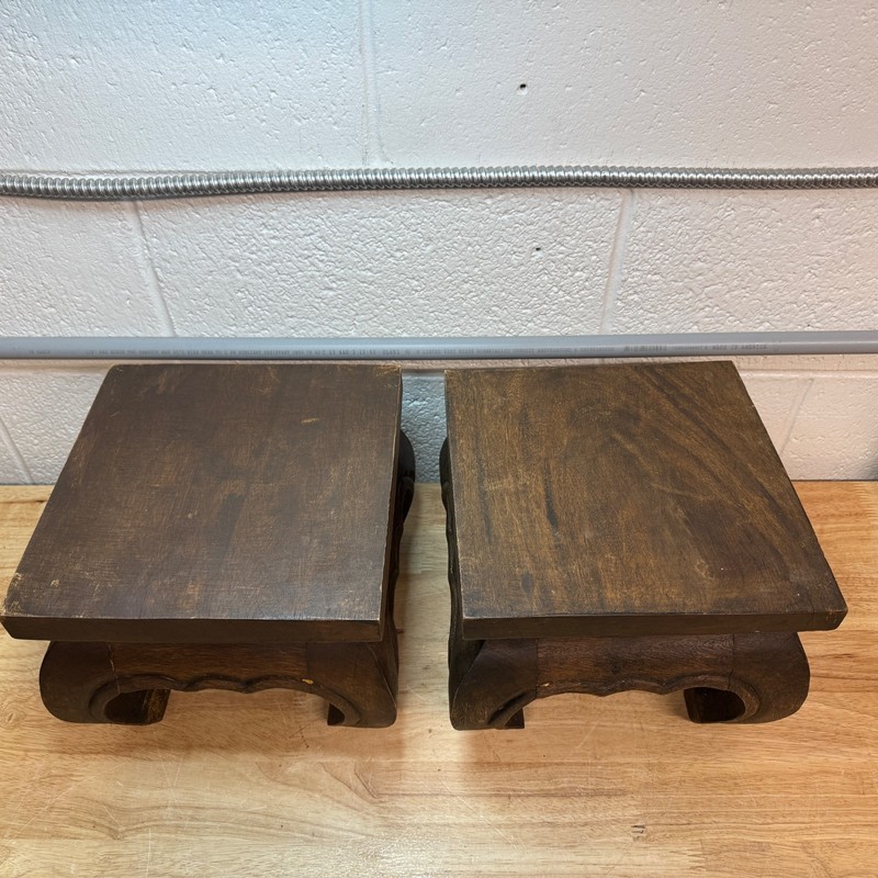 VTG Solid Hardwood Opium Type Table 10” By 10” By 8”H gallery