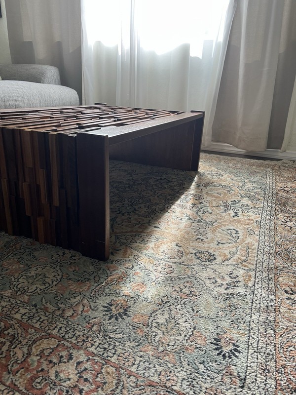 Vintage Brazilian Modern Brutalist Percival Lafer Coffee Long Short Table W/ Top gallery