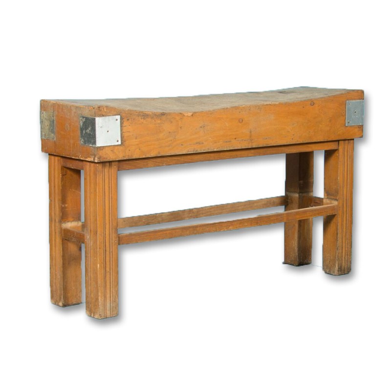 Early 20th Century Antique French Maple Butcher’s Block