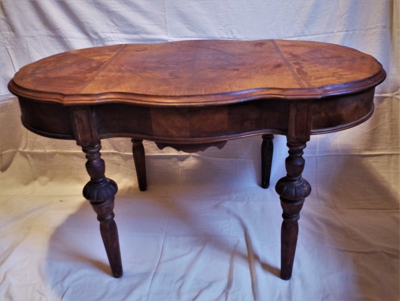 Victorian Mahogany Inlaid Marquetry Card/Side Library Table , Stunning Craftsman