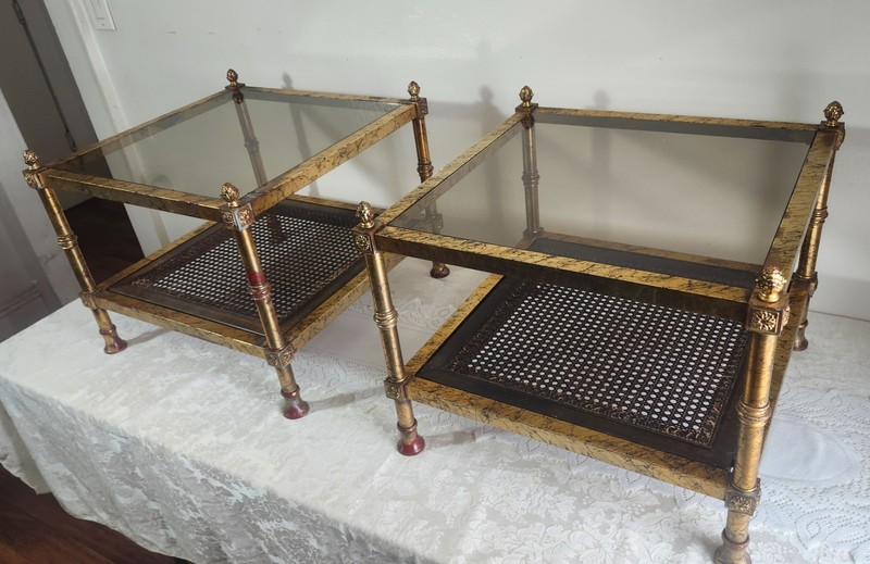 Maison Jansen Mid 20th Century Mid-Century Style French Neoclassical Gilt Metal. gallery