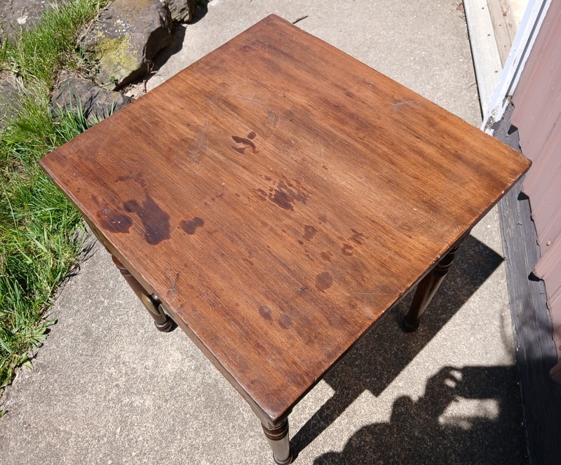 Antique Stand with One Drawer 1870s gallery