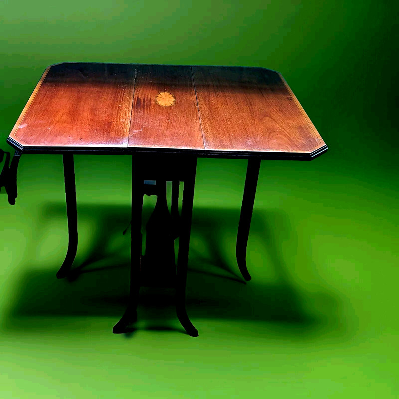 Vintage Drop Leaf Mahogany Baby Sutherland Table gallery
