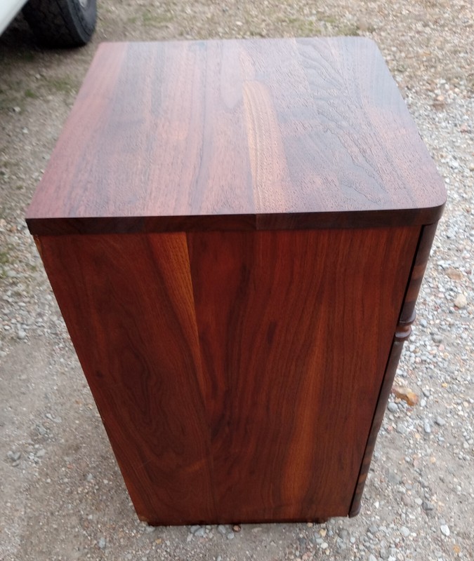 Walnut Mid Century Nightstand by Abernathy (NS142) gallery