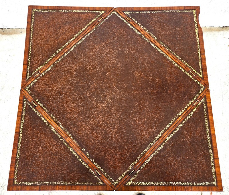 Pierre Deux Game Table Flip Top Leather gallery