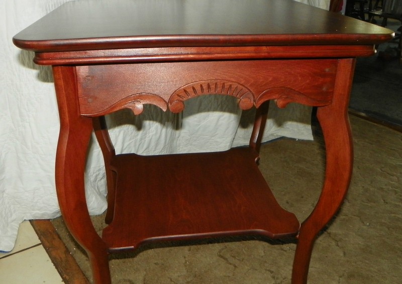 Solid Cherry Carved Parlor Table / Center Table (PRT4) gallery