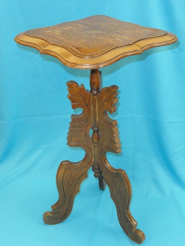 FABULOUS 19 c EASTLAKE PEDESTAL PLANTER STAND TABLE ~ 29″ H