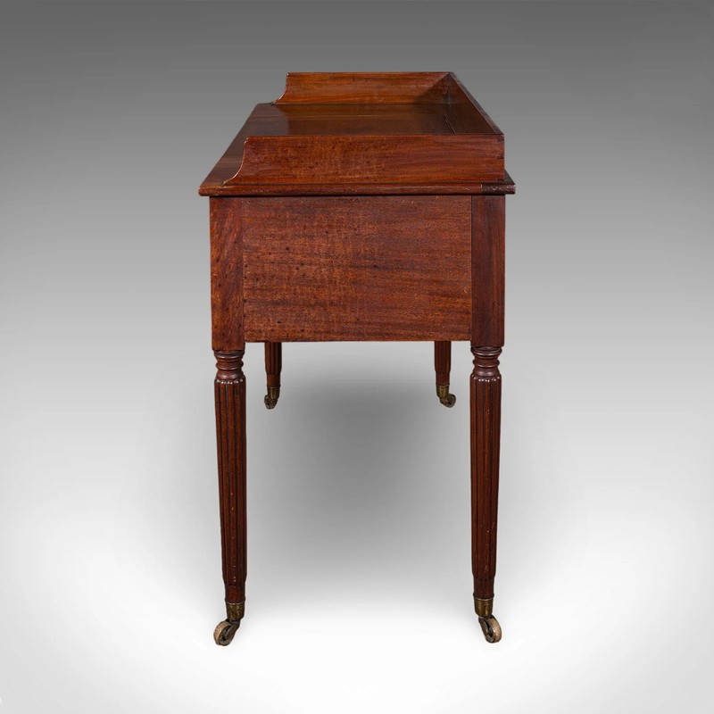 Antique Writing Table, English, Kneehole Desk, Home Office, Study, Regency, 1820 gallery