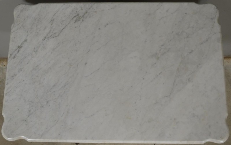 Antique Victorian Marble Top Shapely Stand #22588 gallery